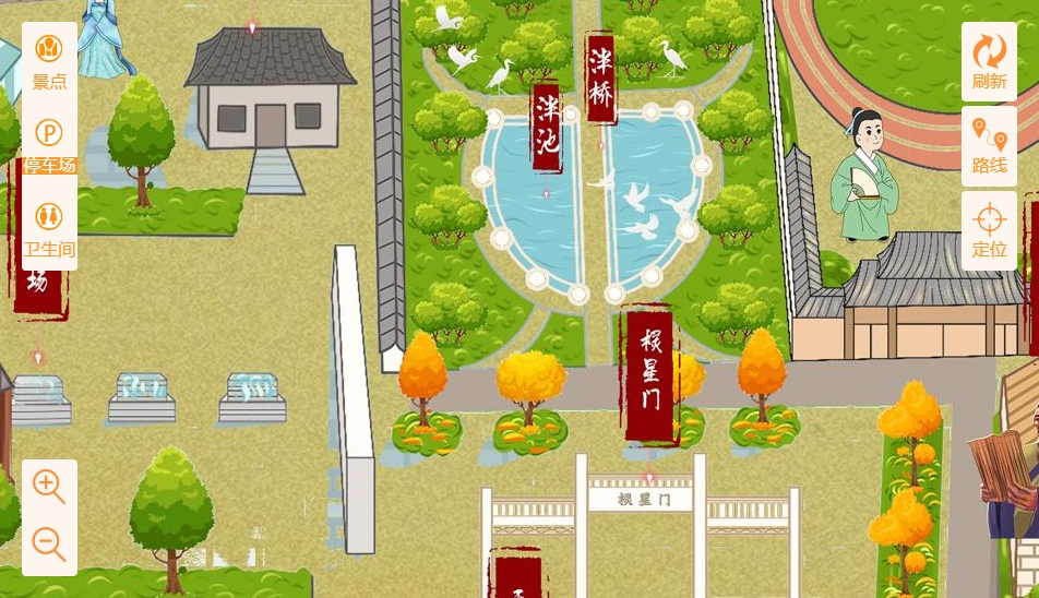 望牛墩镇手绘地图景区语音讲解导览系统：智慧景区建设的基石